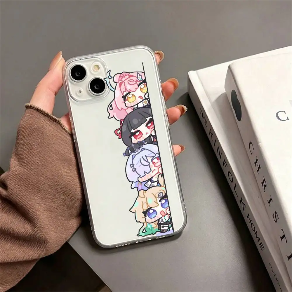 Wuthering Waves W-WUWA Game   Phone Case For iPhone17,16,15,14,13,12,11 Plus,Pro Max Soft Transparent Cover