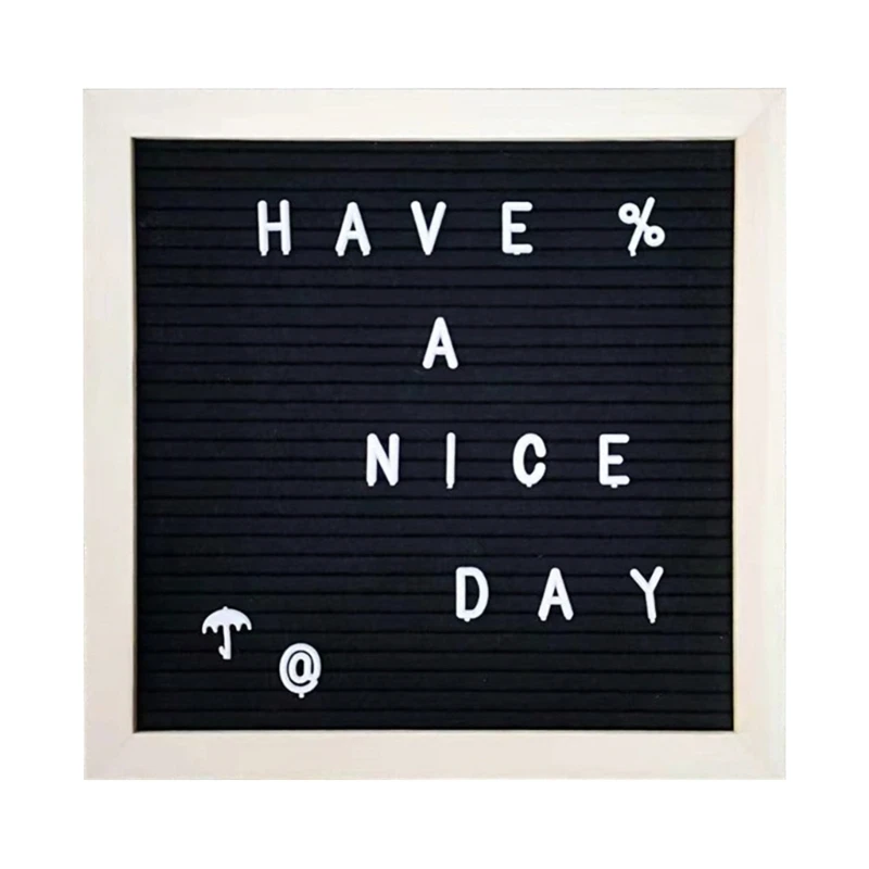 Message Menus Notes Board Felt Letter Board 10x10Inch Sign Board avec 460 Letter