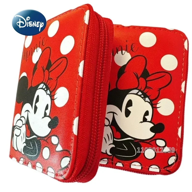 Disney Minnie New Mini Wallet Luxury Brand Fashion Trend Women's Mini Wallet Cartoon Women's Coin Purse with Multiple Card Slots