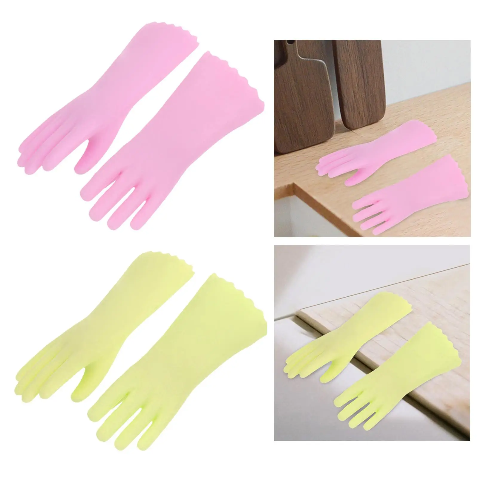 1:12 Scale Dollhouse Miniature Gloves Mini Gloves Kitchen Utensils Model for DIY