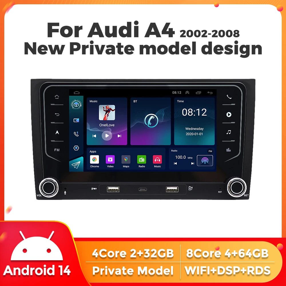 For Audi A4 B8 2 B6… - image