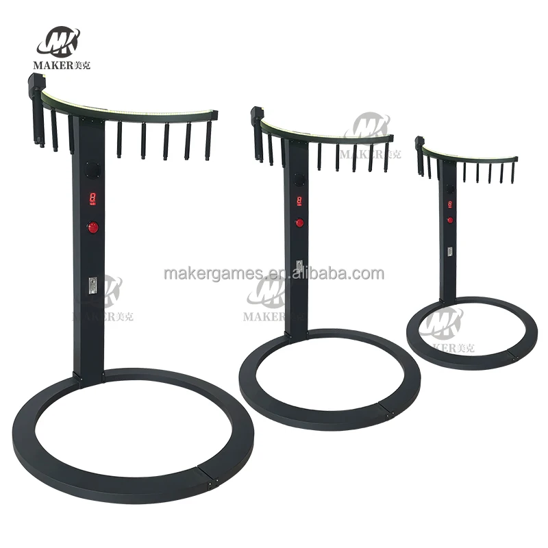 MAKER Fast Reaction Challenge Catch Stick Game Metal Coin Operated Games Arcade Eyes Fast Chips Game Machine
