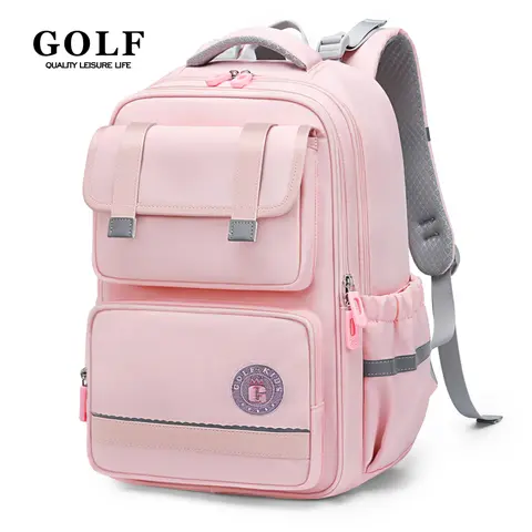 GOLF Primary School Bags for Girls Pink School Backpacks 9 to 10 Years Bookbags Kids Orthopedic Backpack Grade 1 to 4 Boys 2025