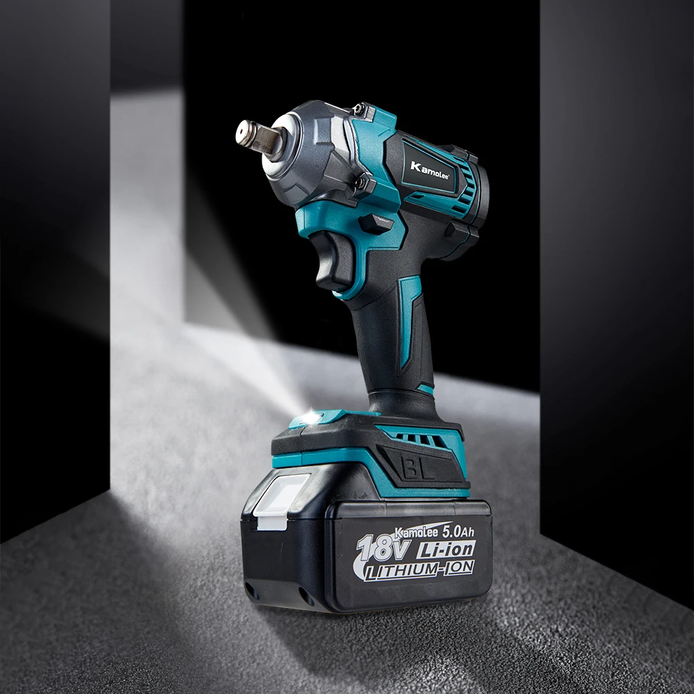 Imagem -06 - Kamolee-brushless Chave de Impacto Elétrica 1200 N.m Torque em Bateria de Íons de Lítio Makita 18v Bateria