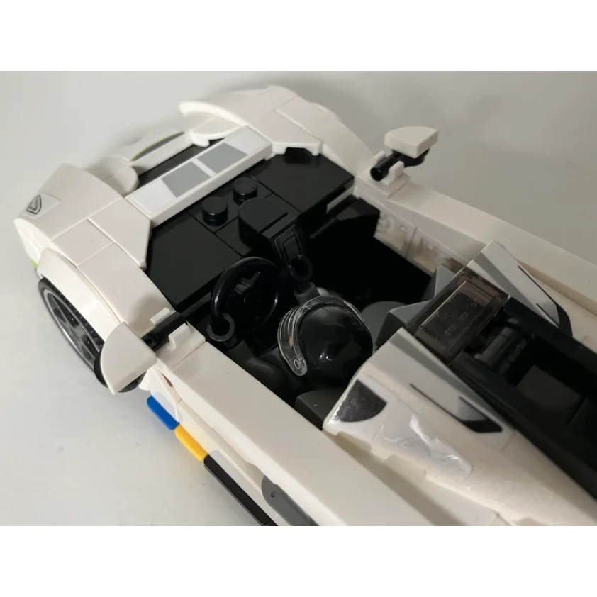 339 STKS MOC Jesko supercar garage Bouwstenen sportwagen Assemblage model Met stickers speelgoed baksteen Kinderen verjaardagscadeau 76900