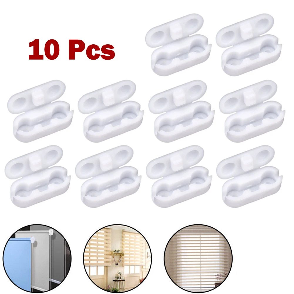 10pcs Pull Cord Connector Plastic Roller Blind Connector Cord Joiner Curtain Chain Connector Spare Curtain Repair Accessories