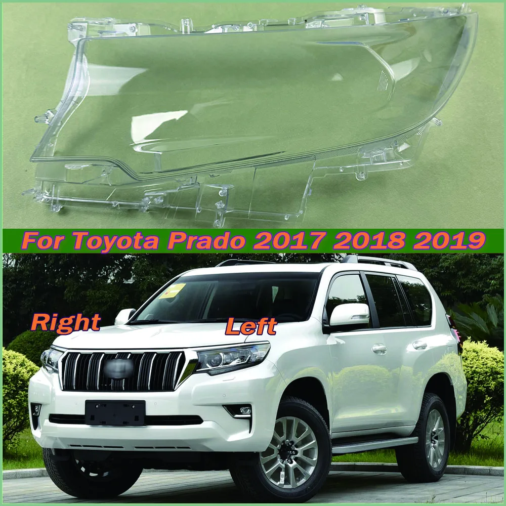 

Крышка передней фары для Toyota Prado 2017 2018 2019, прозрачная маска, затеняющая крышка фары, автомобильные запасные части