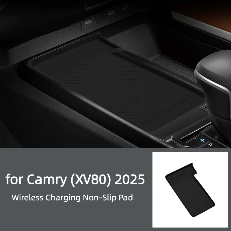 For Toyota Camry XV80 2025 Dashboard Wireless Charger Silicone Shockproof Dust Cover