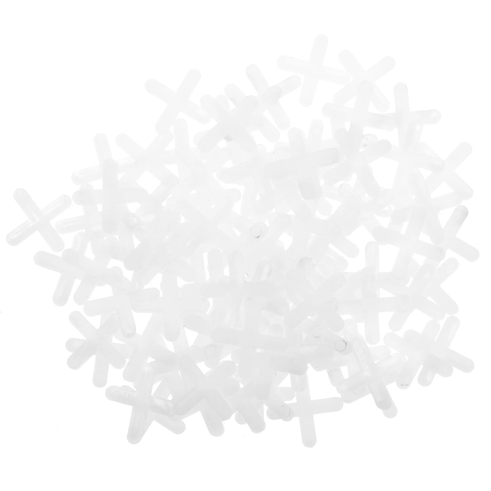 1000 Pcs Tile Cross Spacers 4mm Plastic Leveling System for Ceramic Porcelain Floor Tiles Construction Accessories