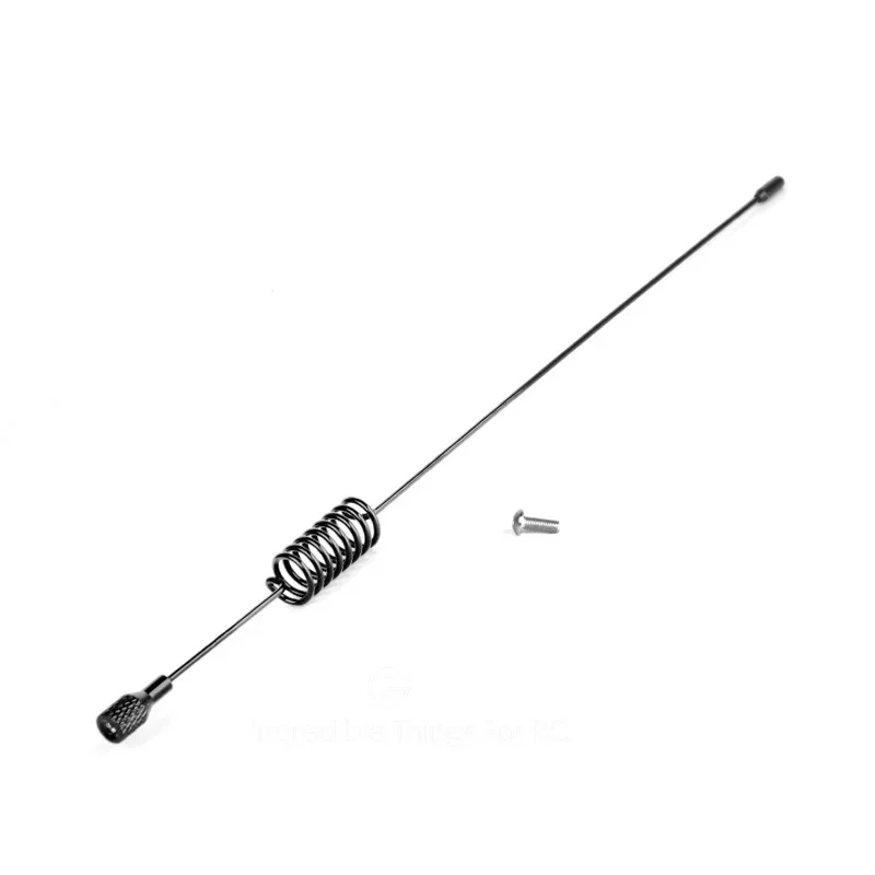 Antena metálica decorativa para carro RC, 1,10 RC Crawler, Traxxas, TRX4, TRX6, Axial SCX10, RC4WD, D90, D110, Tamiya, CC01, Truck Drift, 197mm