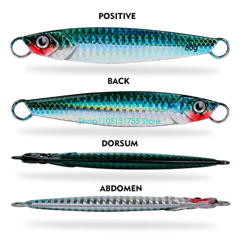 

K0EF Fishing Lures Fast Sinking Jigging Baits Fishing Lures Swimbait for Walleye