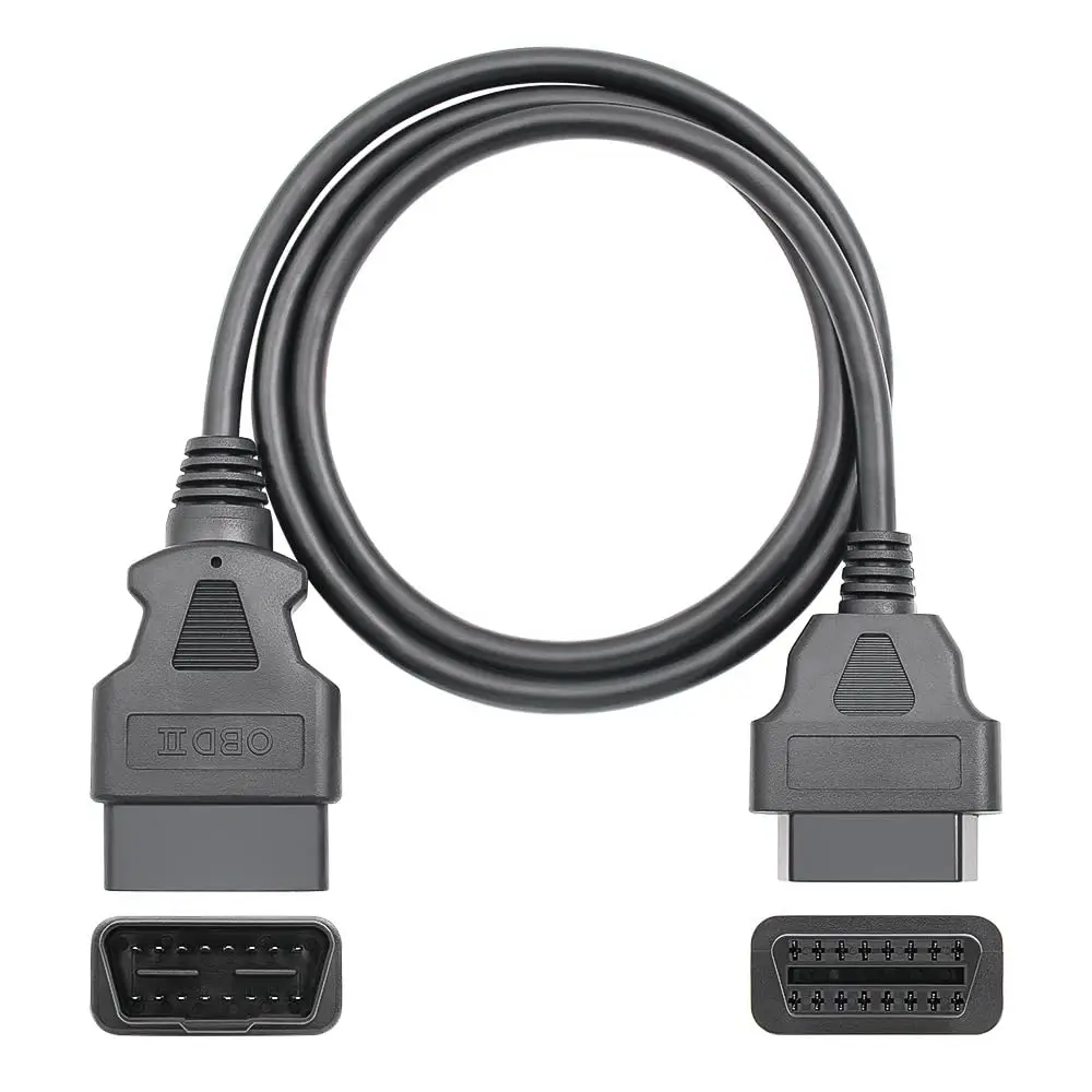 OBD-II OBD2 16 Pin Cable Car Male to Female Extension Cable Diagnostic Extender Cord Adapter 5ft 150cm 1M 1.5M 2M 3M 5M