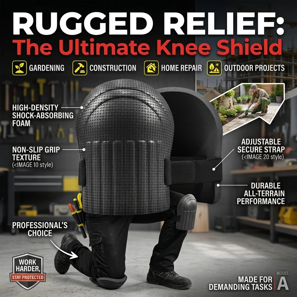 1pair Knee Protection Pad Tile Mud Workers Knee Paste Floor Brick Artifacts Moisture Thickening Brick Garden Manual Work Tools
