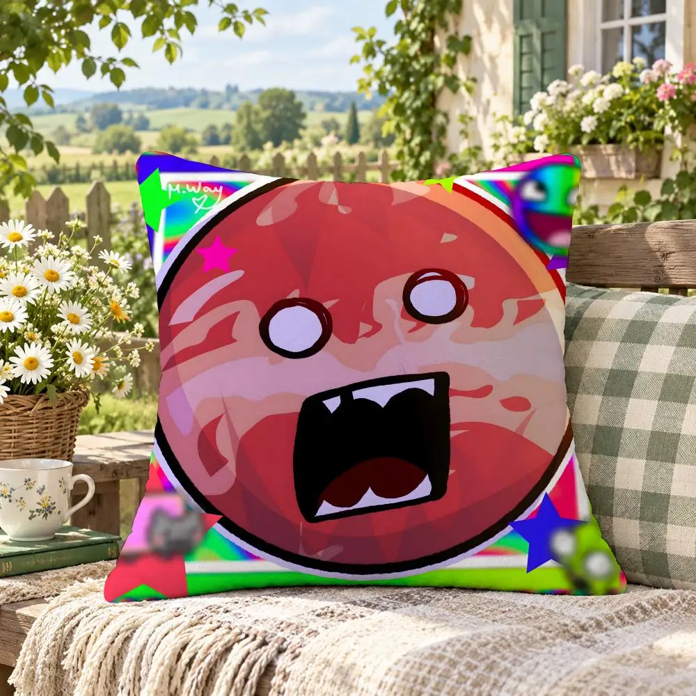 Animation Science S-Solar Balls Cushion Cover Soft Short Plush Anti-Mite Sofa Bedroom Den Car Dorm Decor Gifts