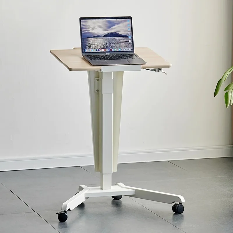 

Mobile lectern Front desk reception counter Small podium for training conference rooms Height-adjustable table