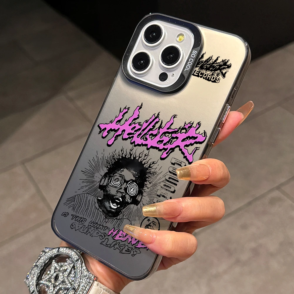 H-HellstarS Fashion Logo Phone Case for Samsung Galaxy S26 S25 Edge S24 S23 S22 S21 FE S20 Ultra Plus 5G Colorful Silver Cover view 3