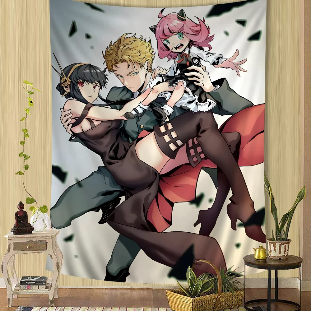 

Japan Anime SPY X FAMILY Tapestry Art Printing Cheap Hippie Wall Hanging Bohemian Wall Tapestries Mandala Art Home Decor