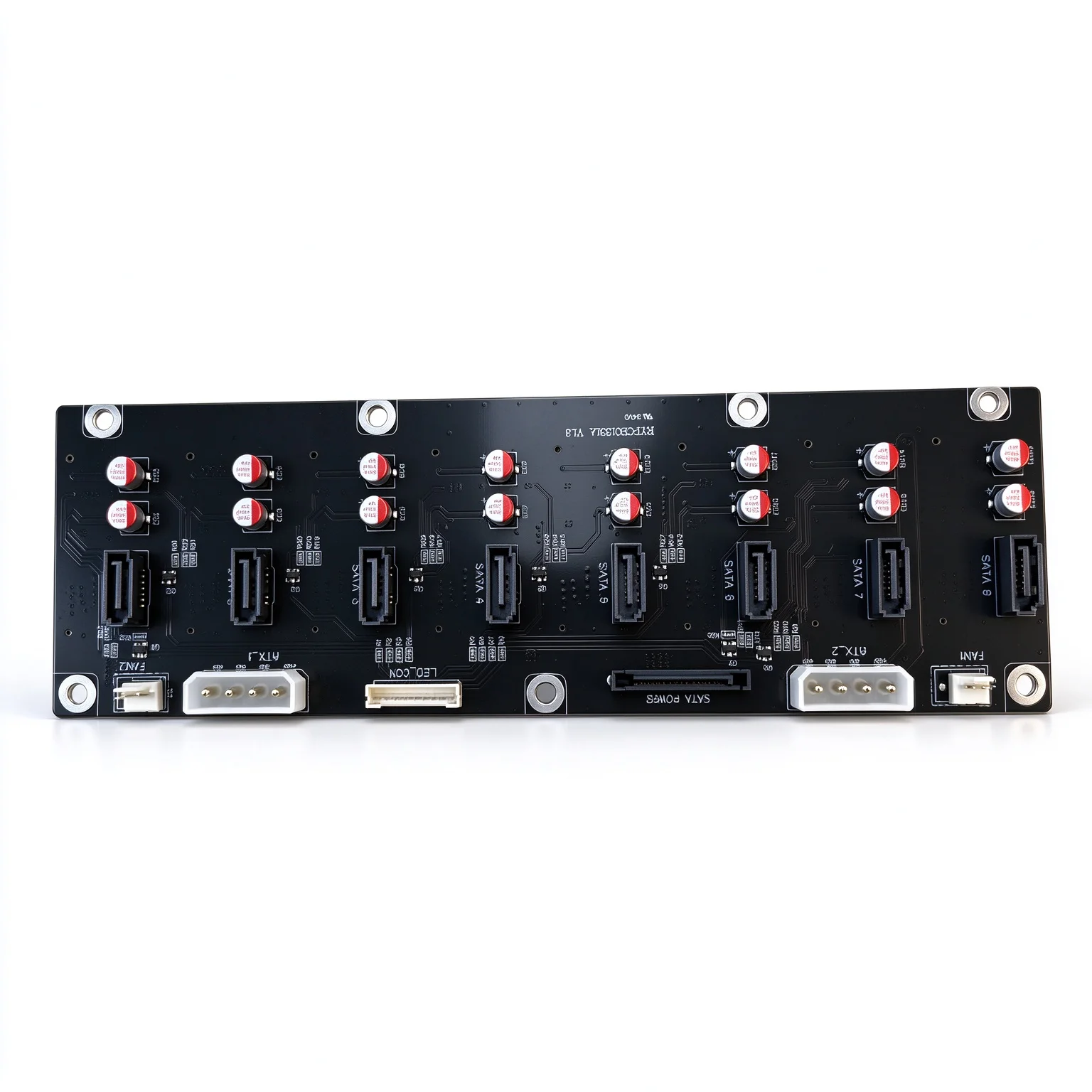 Black N3 Backplane JONSBO Chassis Accessories SATA Connector 8 Hard Disk Interface Circuit Board Only Applicable to Same Model