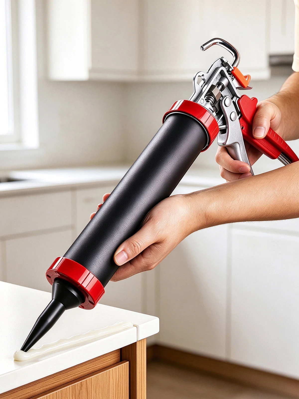 9 Inch Manual Caulking Gun Labor Saving Anti Drip Sealant Gun For Glass Glue Construction Window Door Household