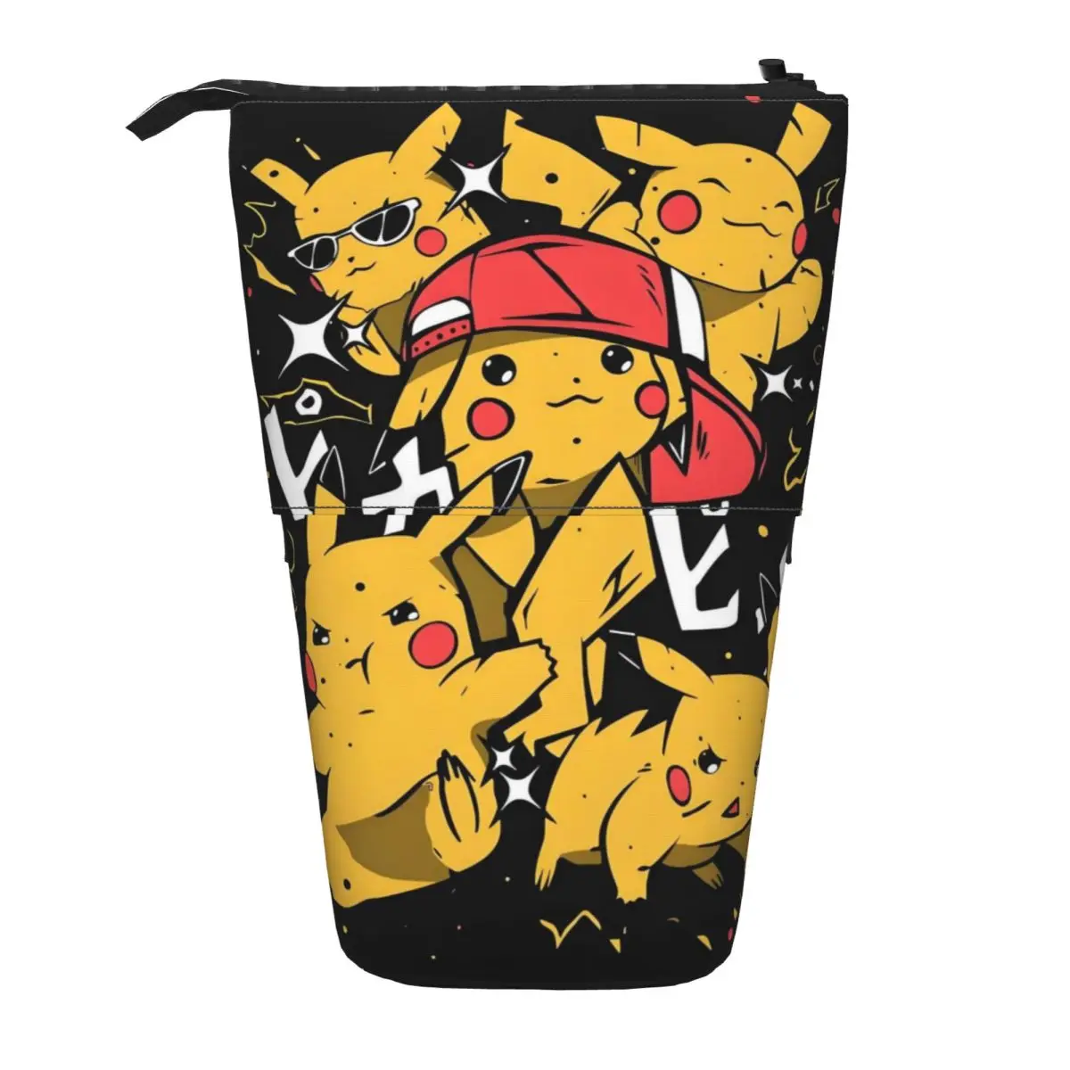 

Custom Kawaii P-Pikachus Thunderbolt Pencil Case for Girls Boys Big Capacity Kawaii Cartoon Cute Printed Pencil Box Stationery