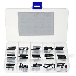 75pcs 15 Types Network Resistor Assorted Kit 1 x 9pin A09-101 221 471 681 102 222 472 682 103 153 203 273 473 683 104