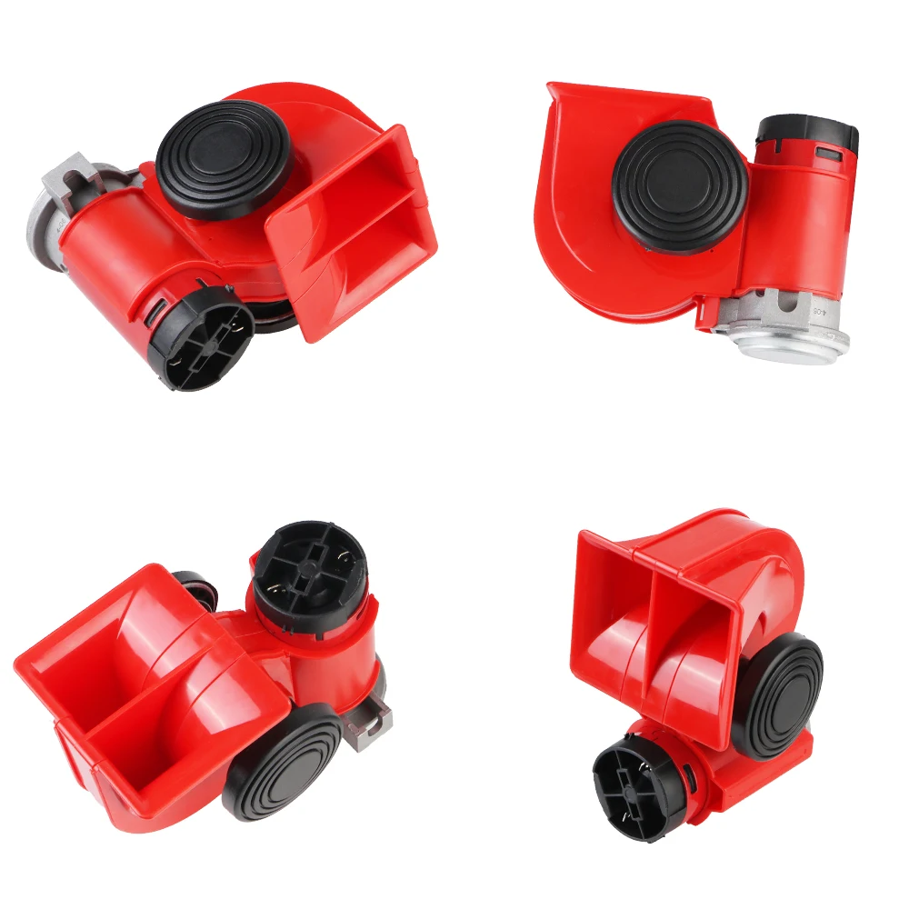 Car Air Pump Horn Set Waterproof With Wires and Relay 12V For Boat Truck SUV Auto Trumpets Super Loud Ship Car Air Horn