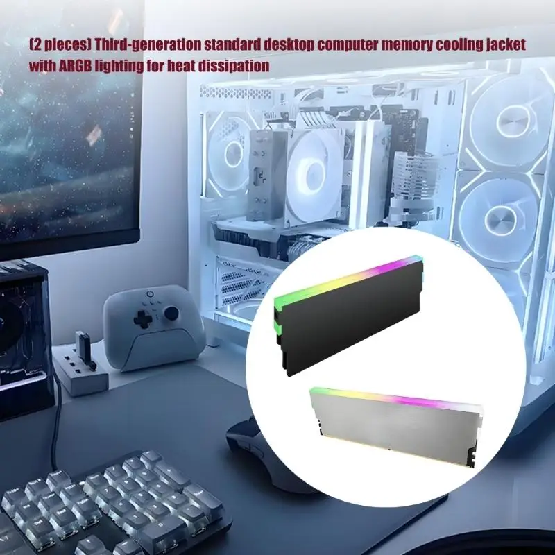 31BA Metal Heat Spreader Coolers Set for Desktop Lighting Accent Detail