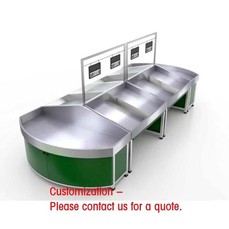 custom.Stainless Steel Fruit and Vegetable Display Rack Stand Grocery