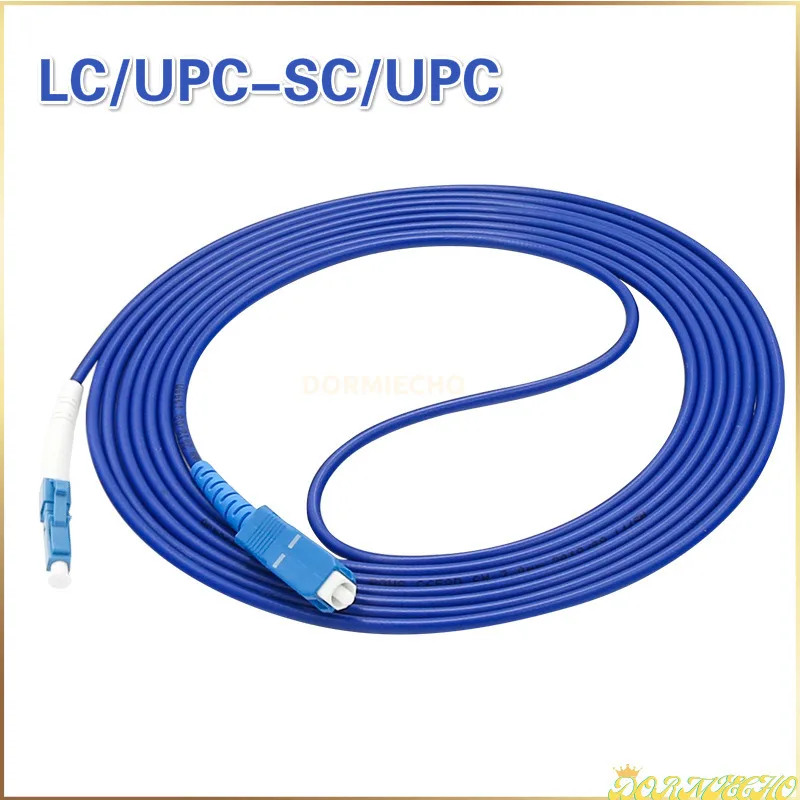 5PCS Stock Ready Armored LC/UPC-SC/UPC 1m/3m/5m/10m SM Fiber Optic Patch Cord Jumper 3.0MM Fibra Optica FTTH Single Mode