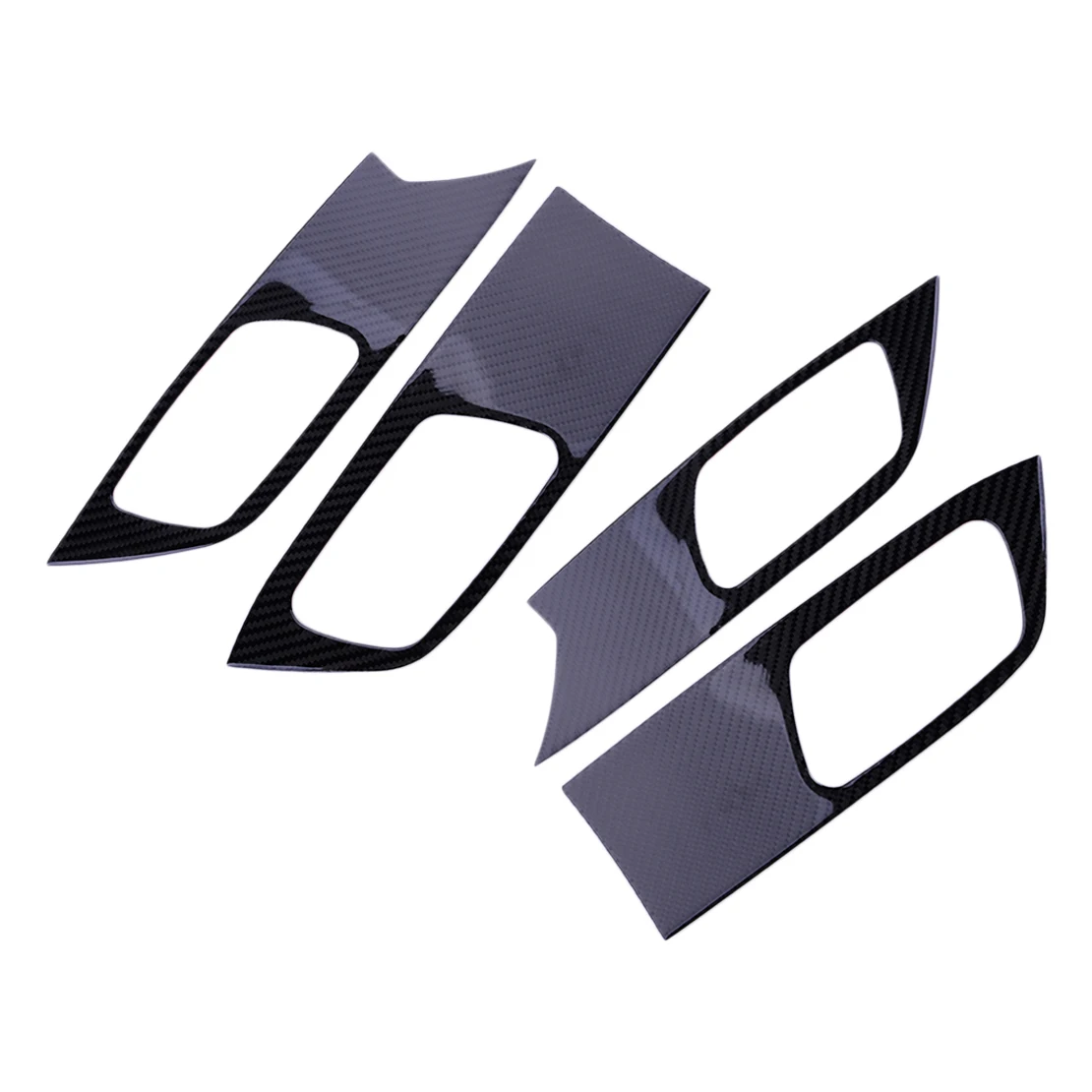 

4pcs Black Carbon Fiber Car Interior Inner Door Handle Panel Cover Frame Trim Decor Decal Fit for Honda Accord 2013-2016 2017