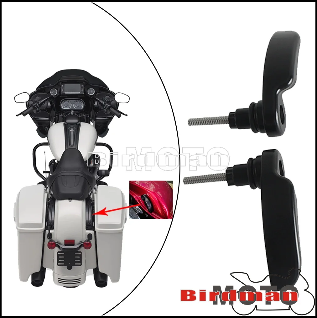 For Harley Touring Models CVO Electra Glide Road King Street Glide Ultra Limited Motorcycle Saddle Bag Lifters Lid Lifters Lever