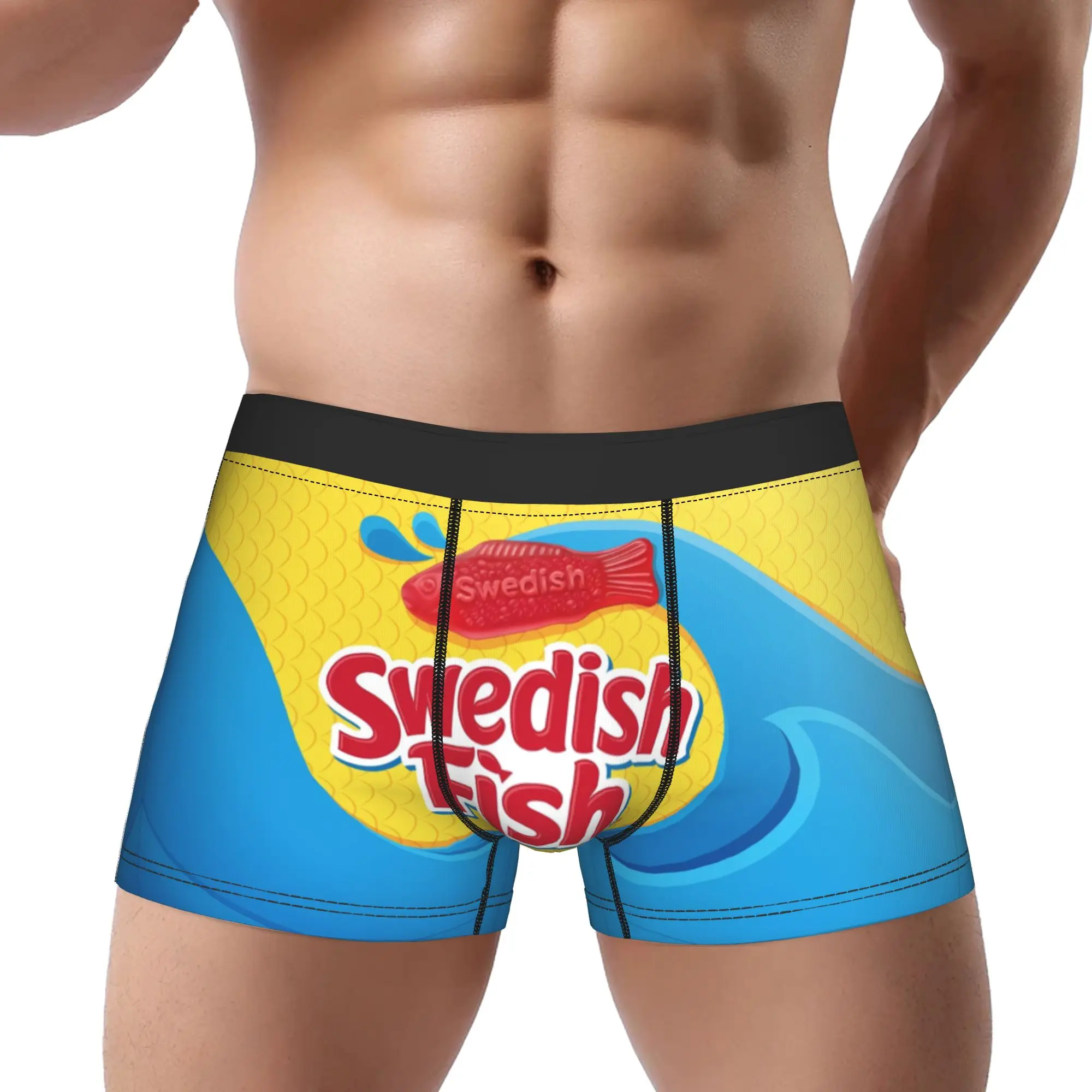 

Swedish Fish Underpants Homme Panties Man Underwear Swedish Fish Ventilate Shorts Boxer Briefs