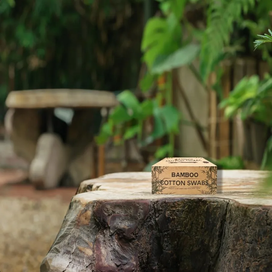 สำลีก้านไม้ไผ่ สำลีก้านไม้ 1200 ชิ้น