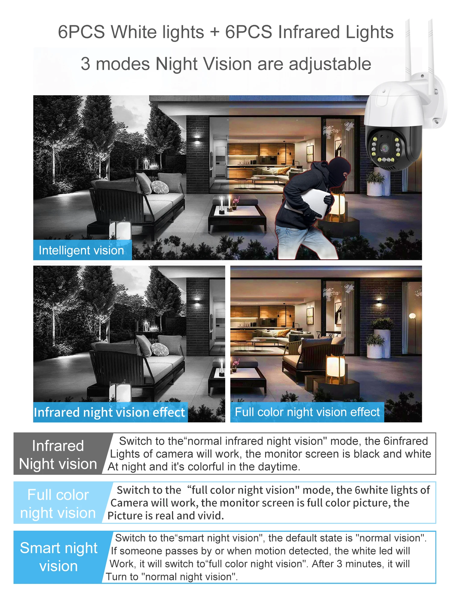 V380 Pro Smart Home Wireless 5MP 3MP HD IP Outdoor WiFi surveillance Cameras Auto Tracking CCTV IP66 Camera Security Protection