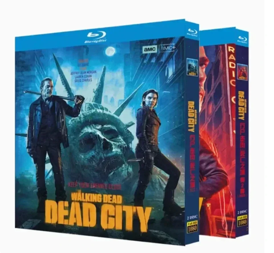 the Walking Dead Dead City Season 1-2 Blu-ray Disc Set - 4 High Definition Episodes from the Iconic Post-Apocalyptic Series