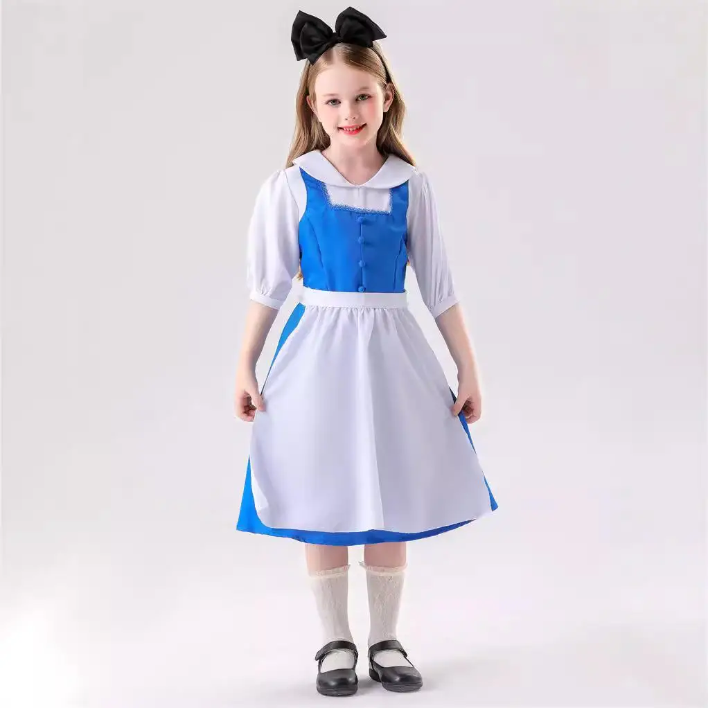 

Halloween Alice in Wonderland Children's Dress Maid Suit Halloween Costume Beer Uniform Women's Traditional Chinese Ethnic St...