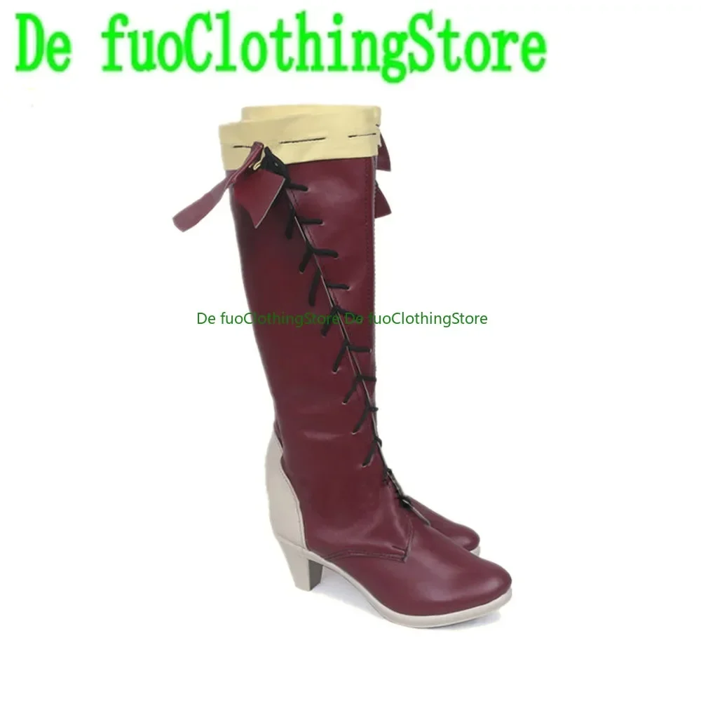 

Violet Evergarden Cattleya Baudelaire Cosplay Shoes Boots Game Anime Halloween DefuoClothing Shoes Store
