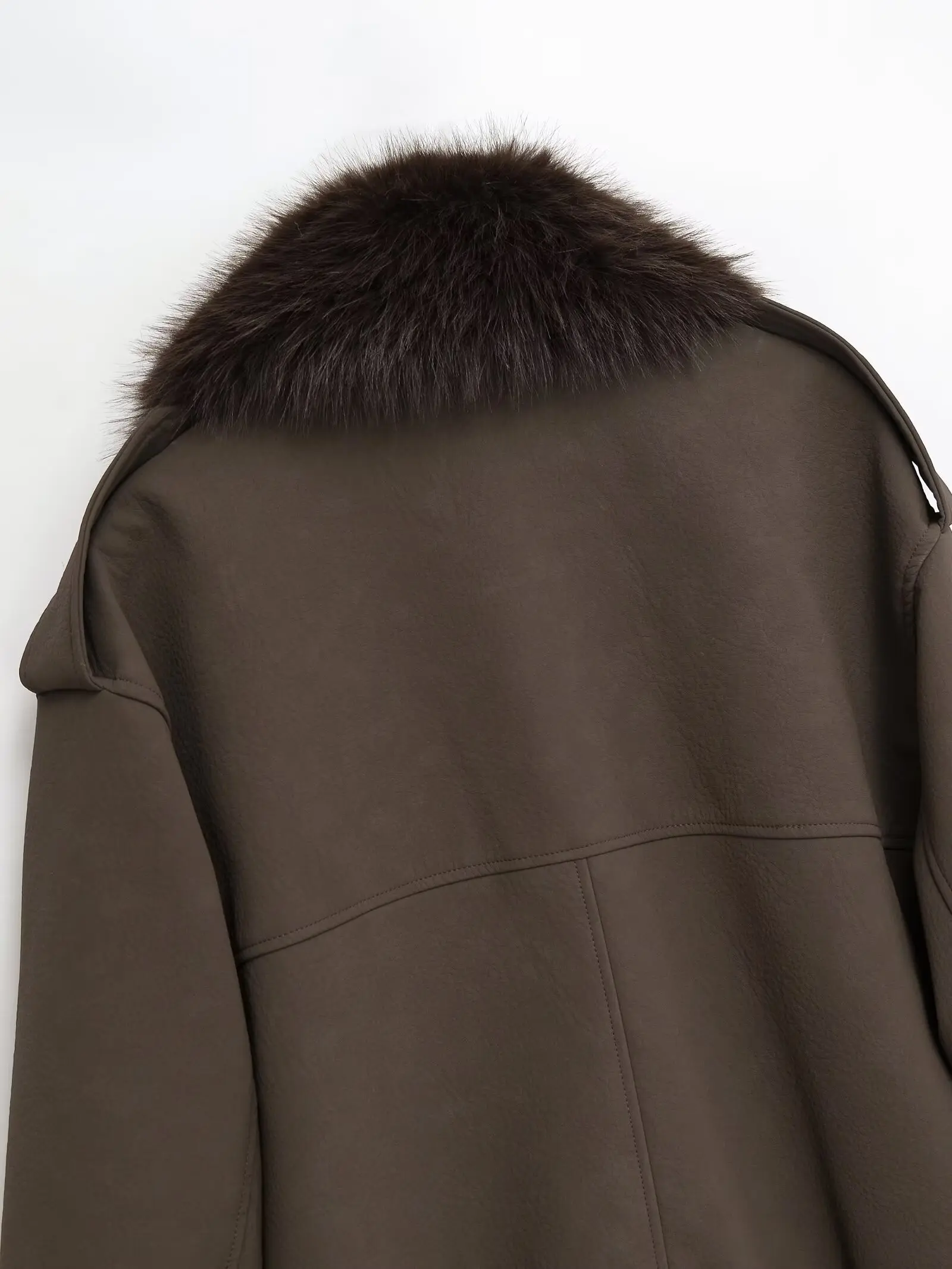 New Fashion Women's Winter Suede Jacket Casual Fashion Jacket Fashion Thick Long Sleeve Zipper Oversized Jacket Detachable Jacke