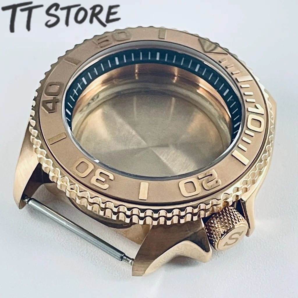 42 مللي متر ارتفع الذهب Skx007 ساعة رجالي ل NH35 لتقوم بها بنفسك الغوص وزارة الدفاع مع الحافة الزجاجية المعدنية يناسب 38-30.7 مللي متر الغوص ساعة اكسسوارات #5