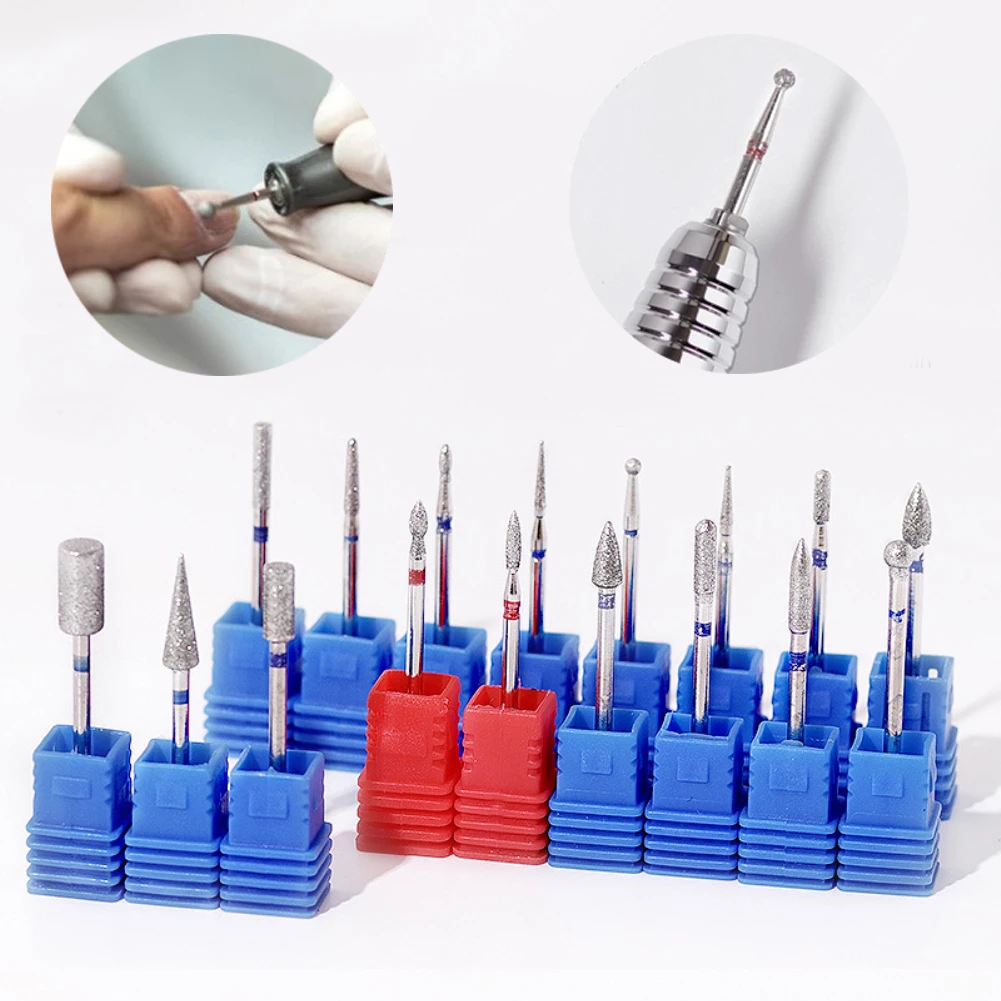 

Diamond Nail Drill Bits, 3/32 Inch Cuticle Bit for Nail Drill,Drill Nails Manicure Pedicure Remover Tools for Acrylic Gel Nails