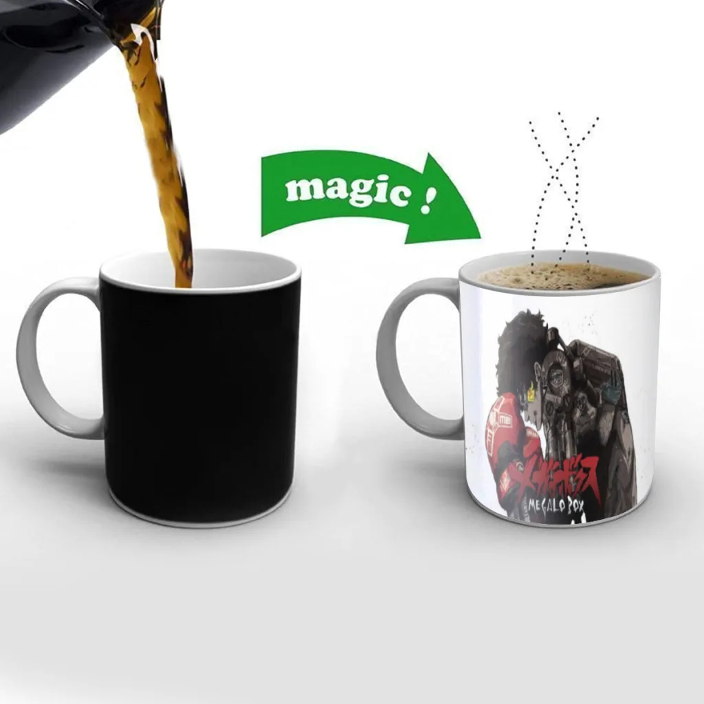 

Megalo Box Junk Dog New Magic Mug Changing Color Mug Coffee Tea Mug Temperature Color Changing Heat Sensitive Cup