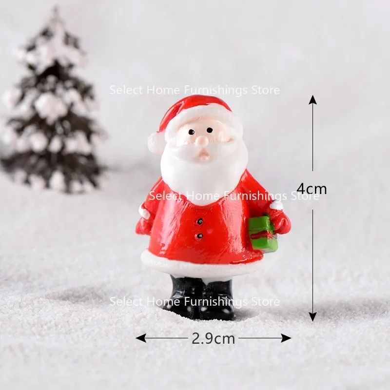 Suitable for Santa Claus Sled Mini Landscape Snow Fish Tank Decoration Christmas Stockings Gift Bell Snowman Fish Tank