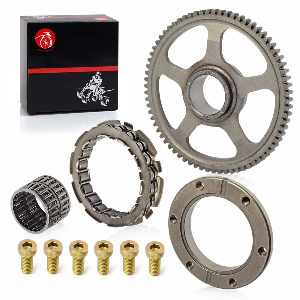 Starter Clutch One Way Bearing and Gear Idler Kit & Gasket For Honda 1999-2007  TRX400EX Sportrax 400 2x4