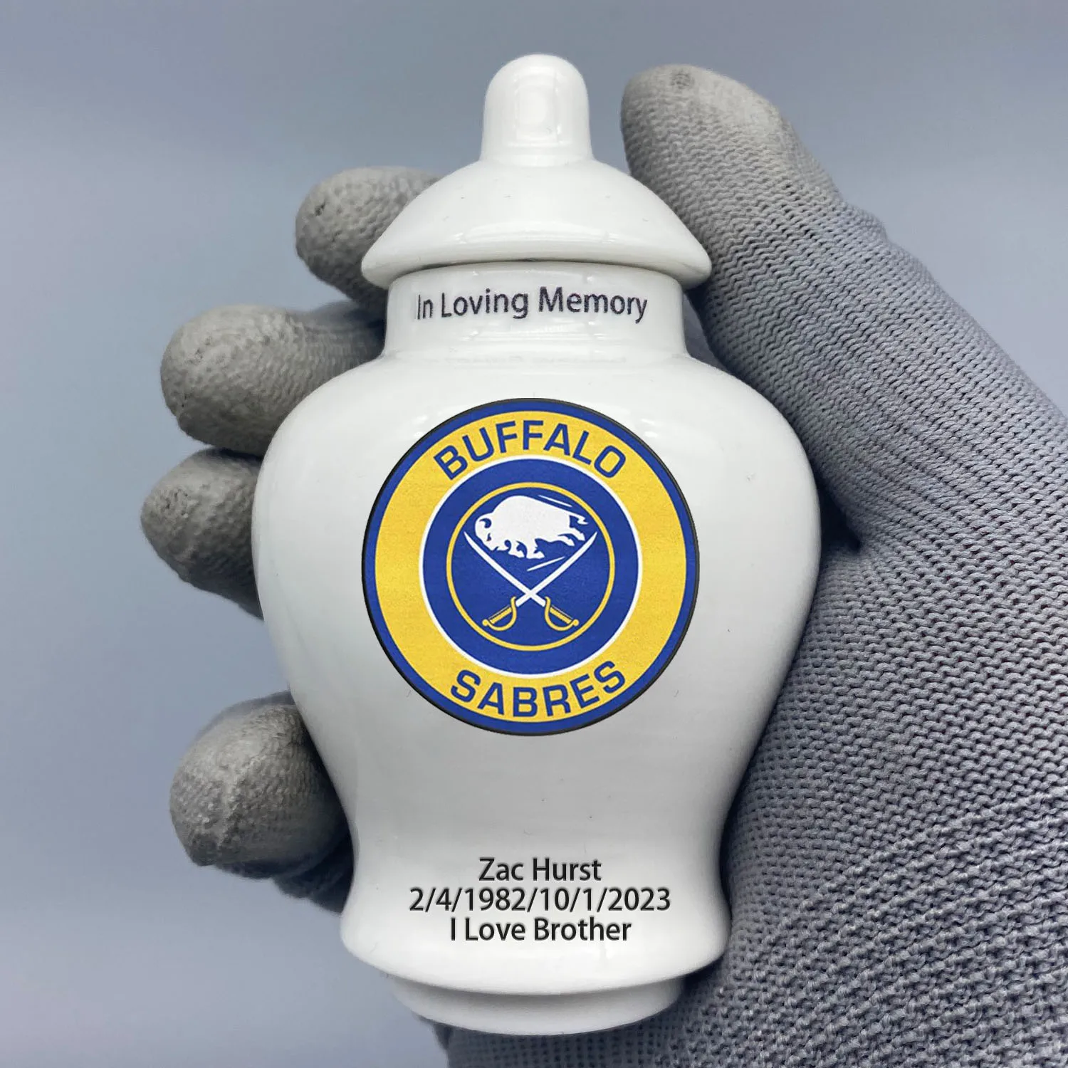 Mini urna per Buffalo Sabres-Hockey a tema personalizza urna.