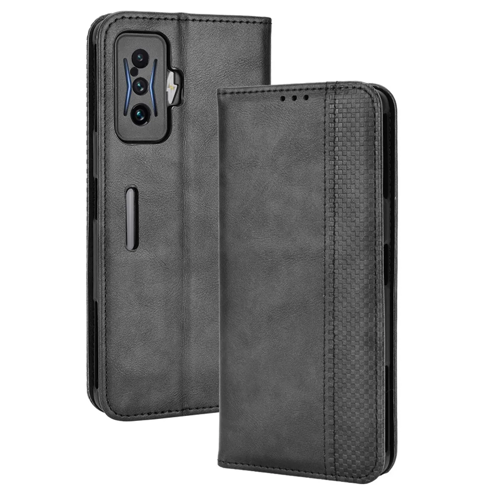 Flip Retro Style Leather Magnetic Closure Phone Cover For Xiaomi Poco F4 GT 6.67 inch Card Slot Wallet Fall prevention Case