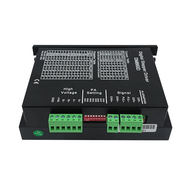 DM860D Stepper Driver ทํางานร่วมกับ Nema 34 Stepper Motor ไดร์เวอร์สเต็ปเปอร์แรงบิดที่แข็งแกร่ง