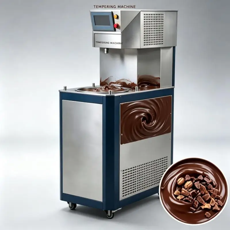 Automatic Chocolate Melter Tempering Machine Commercial Stainless Steel Equipment for Confectionery Processing