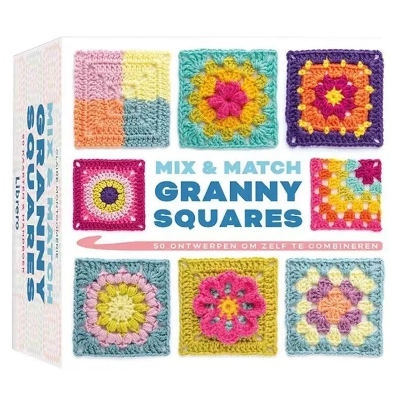 

The Granny Square Knitted Pattern Card Deck - 50 Mix & Match Designs, DIY Crochet Kit for Beginners