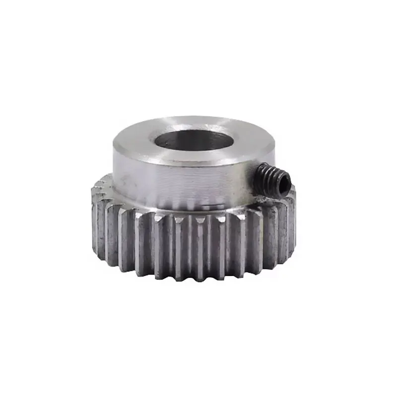 1M16T Hole  5-6-6.35-8 Teeth 1M Small Gear 1 Mod Spur Gear 1 Motor Mini Gear Pinion 45# Steel Transmission