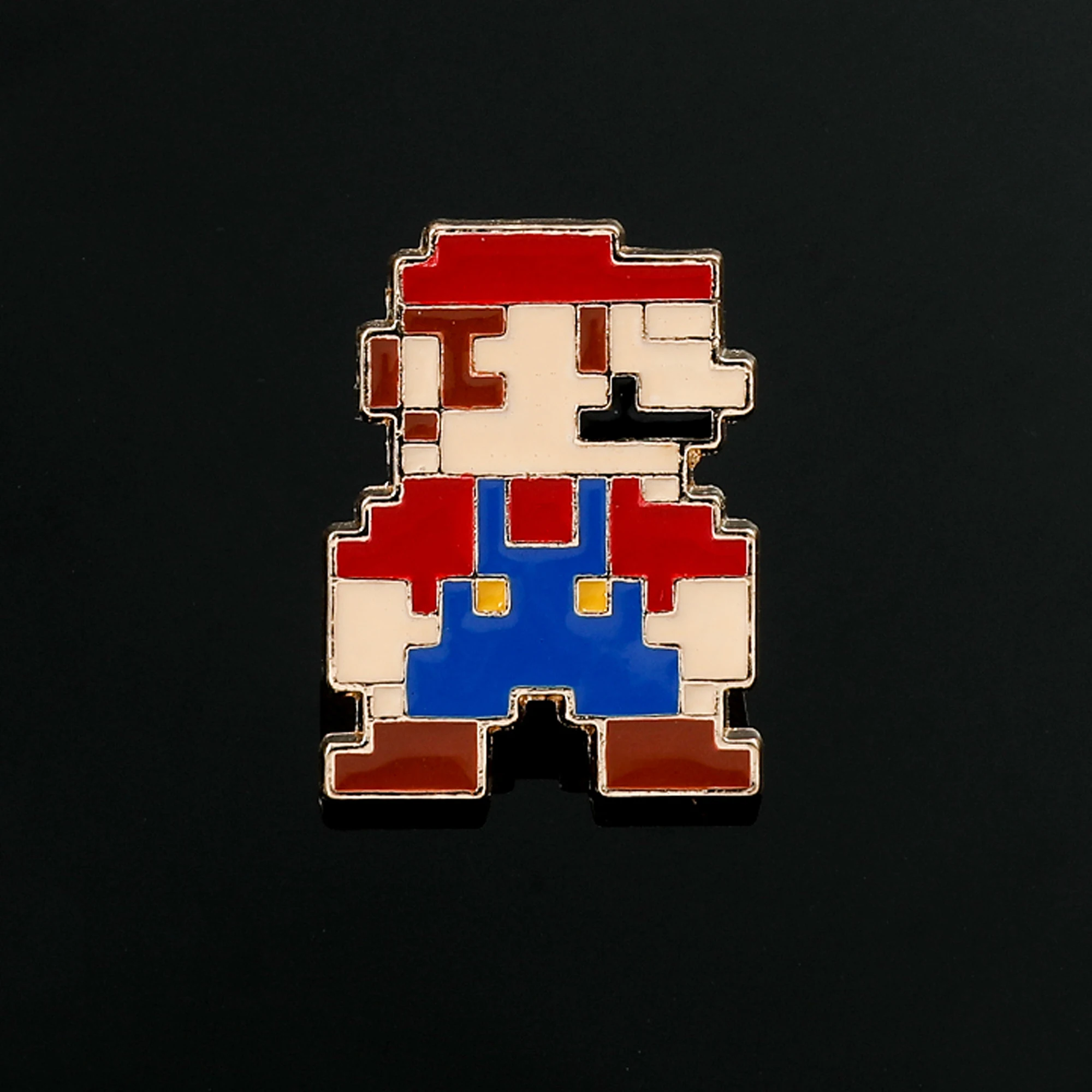 Classic Game Mario Bros Enamel Brooch Jewelry Cartoon Figure Mario Metal Badge for Clothing Backpack Fresh Cute Accessories